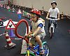 An indoor obstacle course kept the bambinos happy.