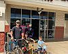 West Maui Cycles employee with bikes from Krank Cycles.