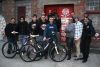 Some of the people who built 100 Giant Revel 2 bicycles in early December as part of the RIDE NYC FORWARD initiative.