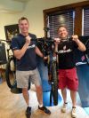 Jonathon Freeman (left) with Tony Ellsworth. Jonathon Freeman (left) with Tony Ellsworth.