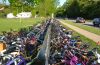 Packed bike parking outside a school during last year's chalenge. Packed bike parking outside a school during last year's chalenge.
