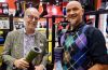 Julian (left) with Defeet founder and president Shane Cooper. Julian (left) with Defeet founder and president Shane Cooper