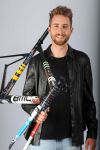 Phinney with the frame he painted. Phinney with the frame he painted.
