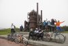 The gang celebrated the tour's completion at Gas Works Park, site of the former Seattle Gas Light Company gasification plant. The gang celebrated the tour's completion at Gas Works Park, site of the former Seattle Gas Light Company gasification plant.