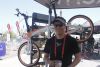 Company founder Joshua Hon keeps cool under the Tern tent at Outdoor Demo. 