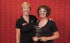 QBP's Shawn Heidgen (left) with Leah Benson, the owner of Gladys Bikes. QBP's Shawn Heidgen (left) with Leah Benson, the owner of Gladys Bikes.