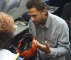 A Swiss Giro distributor explains MIPS to a retailer Wednesday. A Swiss Giro distributor explains MIPS to a retailer Wednesday.