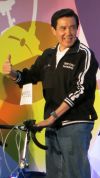 Taiwan President Ma Ying-jeou touted the island’s bike manufacturing prowess at Taipei Cycle’s opening ceremony Wednesday. Taiwan President Ma Ying-jeou touted the island’s bike manufacturing prowess at Taipei Cycle’s opening ceremony Wednesday.