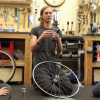 Jackie Mautner teaching a class at Portland's Community Cycling Center. Jackie Mautner teaching a class at Portland's Community Cycling Center.