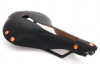 The T-Series TruLeather saddle in black. The T-Series TruLeather saddle in black.