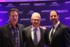 Bob Parlee (L), Efraim Grinberg of Movado, and F.K. Day of WBR. Bob Parlee (L), Efraim Grinberg of Movado, and F.K. Day of WBR.