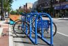 Andersonville bike corral in Chicago Andersonville bike corral in Chicago