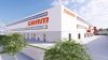A rendering of the new facility. 