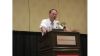 John Burke gave the keynote address at Interbike. Photo: Lynette Carpiet John Burke gave the keynote address at Interbike. Photo: Lynette Carpiet