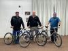 From left, Michael Roberts of Epic Cycles, Allan Hightower, and Kent Cranford.