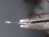 A hypodermic needle similar to this one was inside a flat tire.