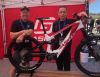 Pat Hus, left, and Adrien De Alexandris with the new MXC. Pat Hus, left, and Adrien De Alexandris with the new MXC.