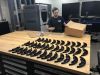 Thule's 3D printers are now making face shield parts. Thule's 3D printers are now making face shield parts.